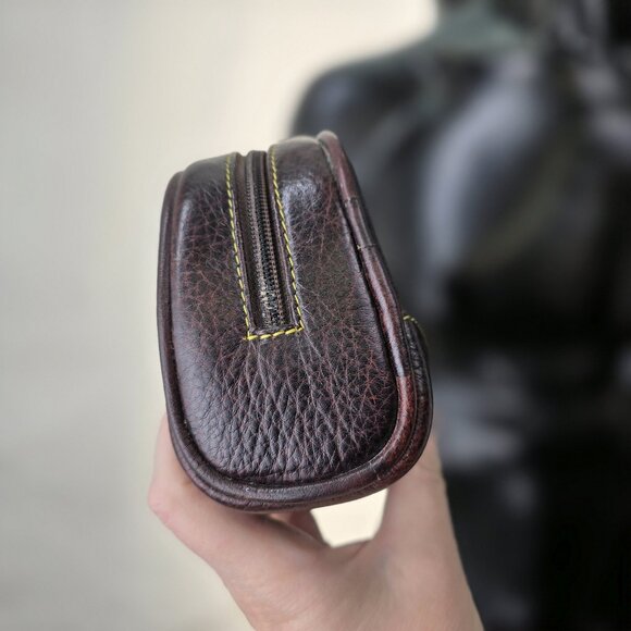 Parker Men's Luxury Zip-close Nesting Leather Toiletry BAG (set of 2) - Picture 7 of 9